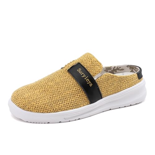 Sommer Outdoor Segeltuchschuhe Leichte Atmungsaktive Strand Sandalen Alltagstaugliche Freizeitschuhe Bequeme Schlichte rutschfeste Clogs Modische Gartenschuhe Gelb 40 Sommer Outdoor Segeltuchschuhe Leichte Atmungsaktive Strand Sandalen Alltagstaugliche Freizeitschuhe Bequeme Schlichte rutschfeste Clogs Modische Gartenschuhe Gelb 40 von YUKTOPA