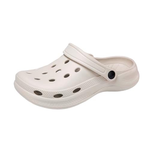 Unisex Adult Clogs Leichte Pantoffeln Sommer Strand Sandalen rutschfest Atmungsaktiv Gardenclogs für Shopping Dinner Backyard Hospital Beige 41/42 Unisex Adult Clogs Leichte Pantoffeln Sommer Strand Sandalen rutschfest Atmungsaktiv Gardenclogs für Shopping Dinner Backyard Hospital Beige 41/42 von YUKTOPA