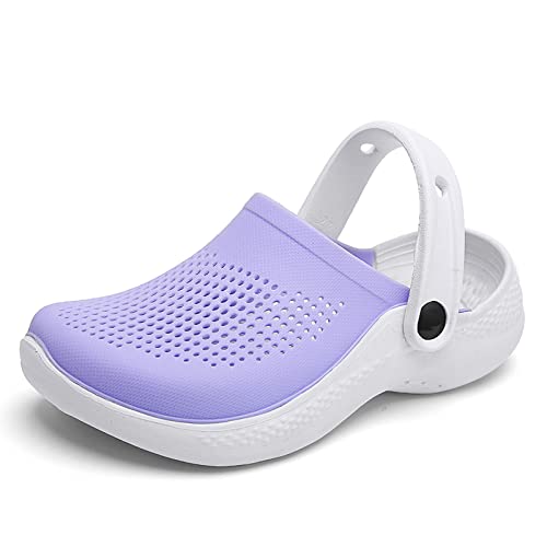 Unisex-Kinder Clogs Pantoffeln Jungen Mädchen Gartenschuhe Sommer Strand Sandalen Hausschuhe Badeschuhe rutschfest Atmungsaktiv von YUKTOPA