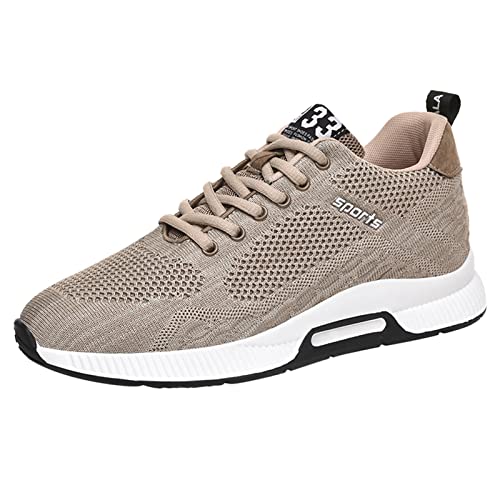 YUKTOPA Aufzug Schuhe Elevator Schuhe Herren Leichte Atmungsaktiv Sportschuhe Freizeitschuhe mit Versteckten Lift Heel für Mann-6cm von YUKTOPA