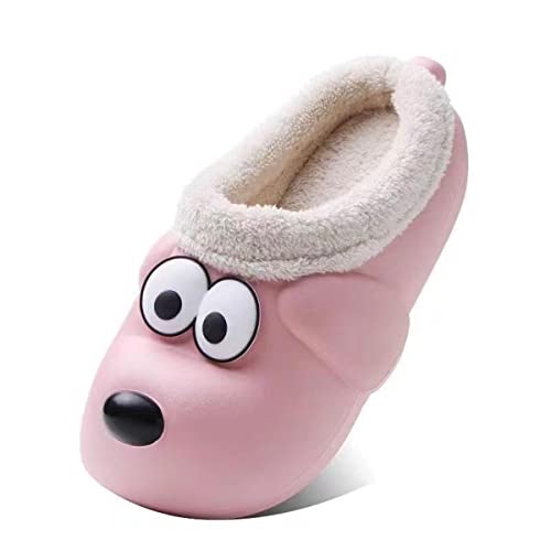 YUKTOPA Erwachsene Winterschuhe Herren Hund Hausschuhe Damen Baumwolle Hausschuhe Winter Warme Gefütterte Clogs Pantoffeln von YUKTOPA