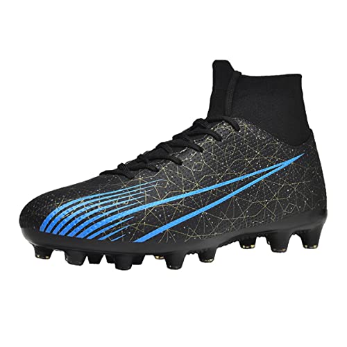 YUKTOPA Fußballschuhe Herren High Top Spike Cleats Kinder Jungen Professionelle Trainingsschuhe Fussballschuhe Outdoor Stollen Fußball Stiefel Gr.35-47 von YUKTOPA