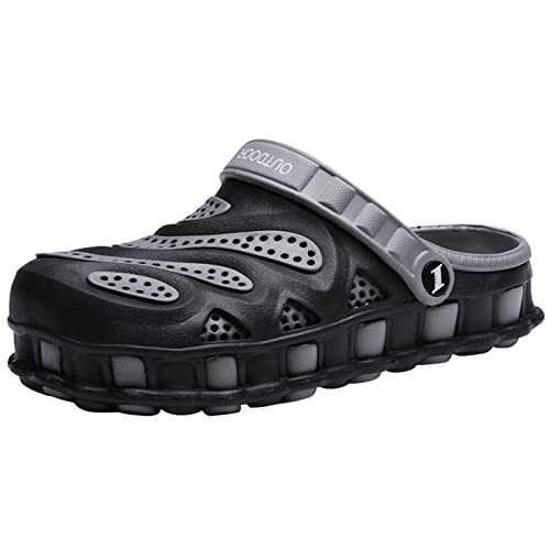 YUKTOPA Gartenclogs Herren Gartenschuhe Unisex Leicht Gummischuhe wasserdichte Pantoffeln Gummischuhe Hausschuhe von YUKTOPA