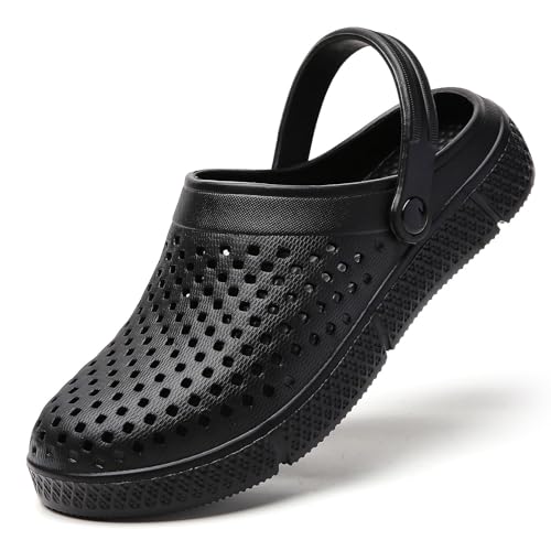 YUKTOPA Herren Damen Clogs Hausschuhe Sommer Atmungsaktive Gartenschuhe Badeschuhe Strand Aqua Slippers Pantoffeln – Leicht und Bequem für Outdoor & Freizeit Schwarz EU44 YUKTOPA Herren Damen Clogs Hausschuhe Sommer Atmungsaktive Gartenschuhe Badeschuhe Strand Aqua Slippers Pantoffeln – Leicht und Bequem für Outdoor & Freizeit Schwarz EU44 von YUKTOPA