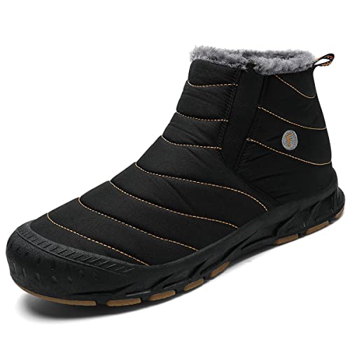 YUKTOPA Herren Damen Winterschuhe Warm Gefütterte Schneestiefel Outdoor Rutschfest Trekking Wanderschuhe Winter Stiefeletten Schlupfstiefel 36-47 EU von YUKTOPA