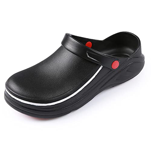 YUKTOPA Kochschuhe für Herren Damen Arbeitsschuhe rutschfest Wasserdicht Chef Sicherheitsarbeitsschuhe Unisex-Erwachsene Arbeit Sicherheit Clogs von YUKTOPA