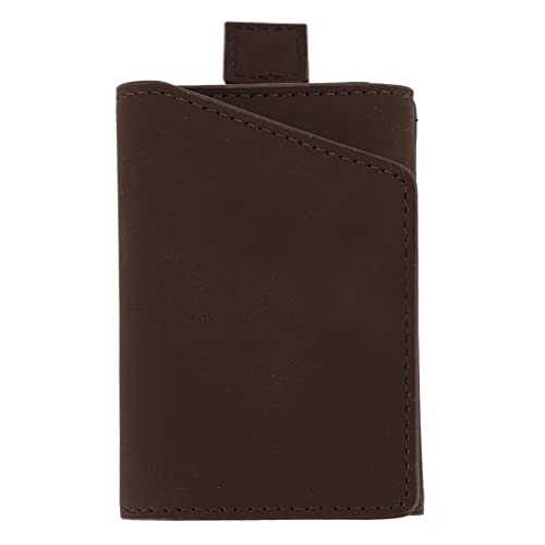 YULEESIYIP Slim Minimalista de Cuero de Cuero portátil Purso Portable Multi -Función Billetera para Hombres Material compacto Material práctico Suave (Café) von YULEESIYIP