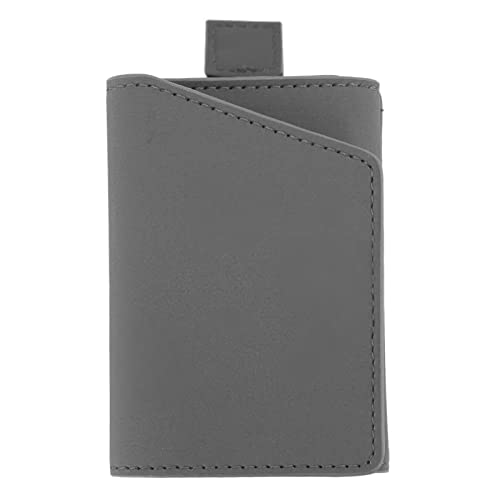 YULEESIYIP Slim Minimalista de Cuero de Cuero portátil Purso Portable Multi -Función Billetera para Hombres Material compacto Material práctico Suave (Gris) von YULEESIYIP