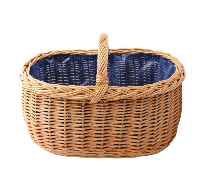 YULKA Einkaufskorb Weidenkorb BAGI BLAU 2 Flechtkorb mit folierter Stoffeinlage, 30 l, ökologisches Weidengeflecht, stilvoll und praktisch YULKA Einkaufskorb Weidenkorb BAGI BLAU 2 Flechtkorb mit folierter Stoffeinlage, 30 l, ökologisches Weidengeflecht, stilvoll und praktisch von YULKA