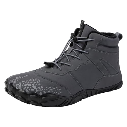 Barfuß Winterschuhe Damen, Herren Wasserfeste Barfußschuhe, Warm Gefüttert Schneestiefel, Breite Füße Anti-Rutsch-Schuhe, Barfuss Schuhe, Traillaufschuhe, Fitnessschuhe, Laufschuhe, UnisexGr.36-47 von YULONGESS