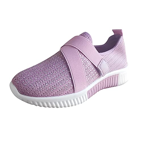 Plateau Damen Sneaker Slip-on Freizeitschuhe Mesh Atmungsaktive Turnschuhe Leichtgewichts Walkingschuhe Schnell Trocknend Sportschuhe Fußballschuhe Laufschuhe Joggingschuhe Cushion Trekking Running von YULONGESS