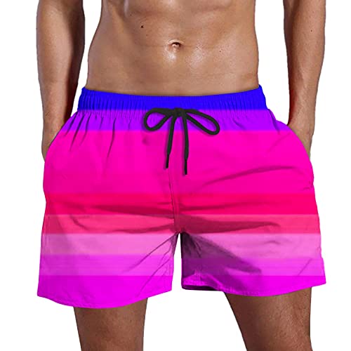 YULONGESS Badehose für Herren mit Reißverschlusstasche Atmungsaktiv Wasserabweisend Badeshorts Kurzen Strandhose Badeshorts Herren S-4XL Wasserabweisend Surf Shorts Badehose lang S-6XL 2023 Sommer von YULONGESS