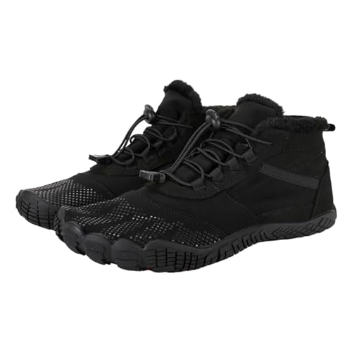 YULONGESS Barfußschuhe Winter, Warm Wasserabweisend Gefüttert Winterschuhe, für Damen Herren Barfuss Schuhe, für Damen/Männer Schuhe, Breite Füße Anti-Rutsch-Schuhe Gr.36-47 von YULONGESS