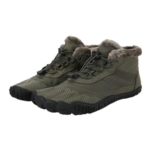 YULONGESS Barfußschuhe Winter, Warm Wasserabweisend Gefüttert Winterschuhe, für Damen Herren Barfuss Schuhe, für Damen/Männer Schuhe, Breite Füße Anti-Rutsch-Schuhe Gr.36-47 von YULONGESS