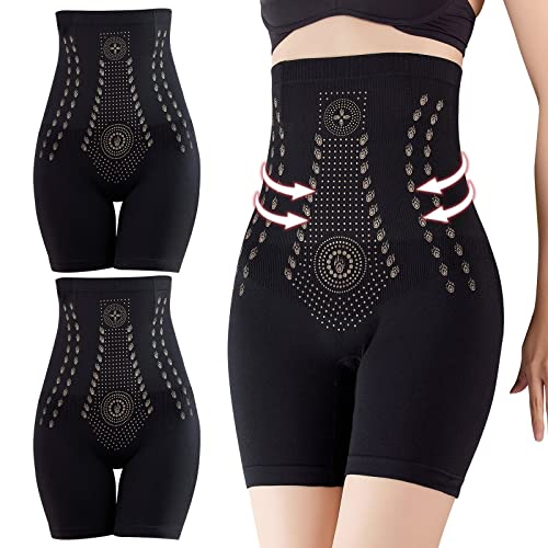 YULONGESS Damen Miederslip Shapewear,Bauchweg Unterhose Hoch Taille Shapewear Butt Lifter Unterhose Shaping Body Shaper Miederhose Figurformende Ionstech Shapewear Hochelastische Unterhose von YULONGESS