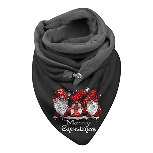 YULONGESS Schals Für Männer Mode Winter Weihnachten Print Button Soft Wrap Lässige warme Schals Tücher Schal Mit Weich Deckenschal Damen Wolleschal Frauen Deckenschal von YULONGESS