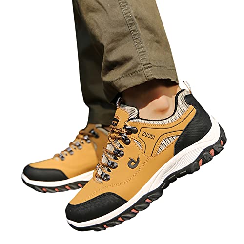 YULONGESS Wanderschuhe Herren Dauerhafter Komfort Walkingschuhe Mode Schuhe Berufsschuhe Laufschuhe Low-Cut Füßlinge für Arbeit Sneaker Sportschuhe Schuhe Herren Sneaker von YULONGESS