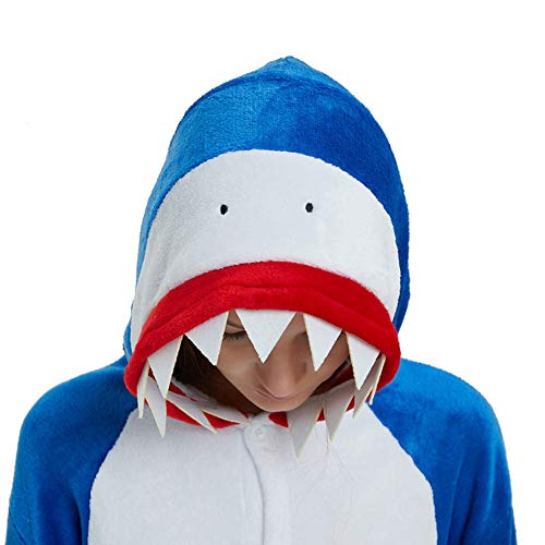 YULOONG Erwachsene Tier Onesies Pyjamas Löwe Tiger Dinosaurier Hund Halloween Weihnachtsfeier Cosplay Kostüm für Frauen Mann von YULOONG