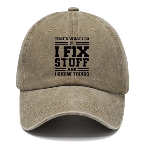 YULOONG Vintage Baseball Cap Herren Klassische Gewaschene Baumwolle Einstellbare Papa Cap Geschenke Ideen für Geburtstag Khaki von YULOONG