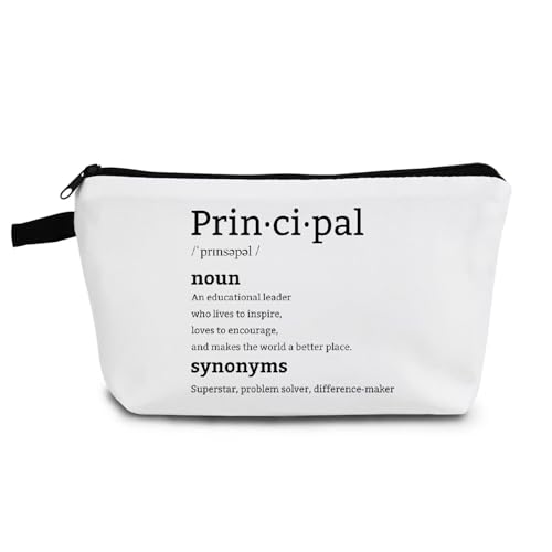 YULUENZE Inspirierende Geschenke, Make-up-Tasche mit positivem Zitat, Kulturbeutel mit Reißverschluss, Geschenk für Frauen, Lehrer, Aufsichtspersonen, ahz0285 von YULUENZE