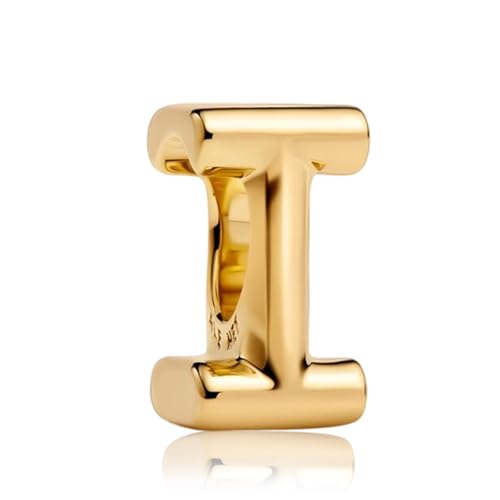 YUMINN Gold Buchstabe I Charms für Armbänder 925 Sterling Silber Schmuck Geschenke für Damen von YUMINN