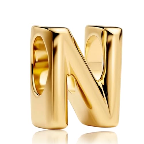 YUMINN Gold Buchstabe N Charms für Armbänder 925 Sterling Silber Schmuck Geschenke für Damen YUMINN Gold Buchstabe N Charms für Armbänder 925 Sterling Silber Schmuck Geschenke für Damen von YUMINN