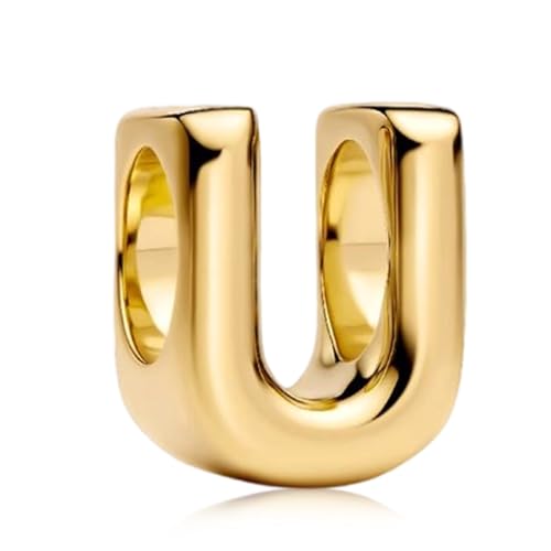 YUMINN Gold Buchstabe U Charms für Armbänder 925 Sterling Silber Schmuck Geschenke für Damen von YUMINN