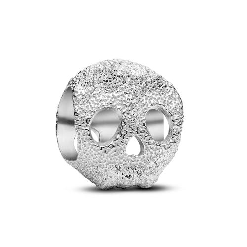 YUMINN Silberner Schädel Charms 925 Sterling Silber für Armbänder und Halsketten Dangle Anhänger Beads Schmuck Geschenke für Damen von YUMINN