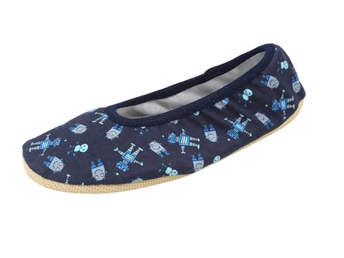 YUMP YUMPZ Tollkühner Pilot blau -breite Weite- Gymnastikschuhe aus Baumwolle - in Gr.35 von YUMP YUMPZ