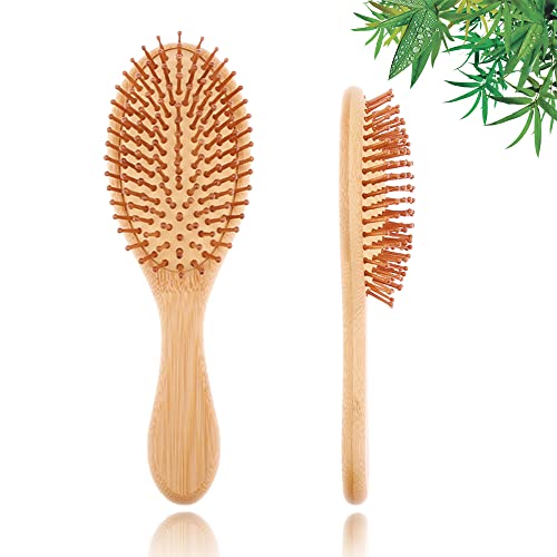 YUNAI Bambus Haarbürste, Paddel Haarbürste aus Holz für Damen, Reduziert Frizz, Verhindert Haarverwicklungen, Lockige Haarbürste zur Massage der Kopfhaut YUNAI Bambus Haarbürste, Paddel Haarbürste aus Holz für Damen, Reduziert Frizz, Verhindert Haarverwicklungen, Lockige Haarbürste zur Massage der Kopfhaut von YUNAI