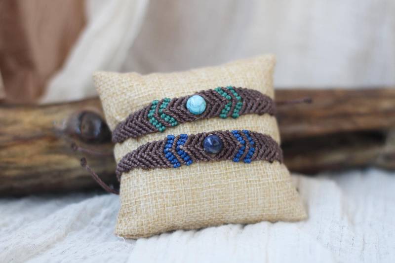 Makramee Armband Elemente Der Erde Makramee Armband Elemente Der Erde von YUNARAKREATIV