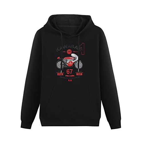 YUNDONG Luv Kawasaki Vintage Hoodies Long Sleeve Pullover Loose Hoody Sweatershirt von YUNDONG