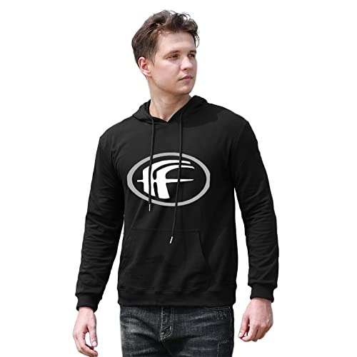 YUNDONG Men's Fear Factory 'Machines of Hate' Printed Hoodies Long Sleeve Pullover Loose Hoody Sweatershirt Black M von YUNDONG