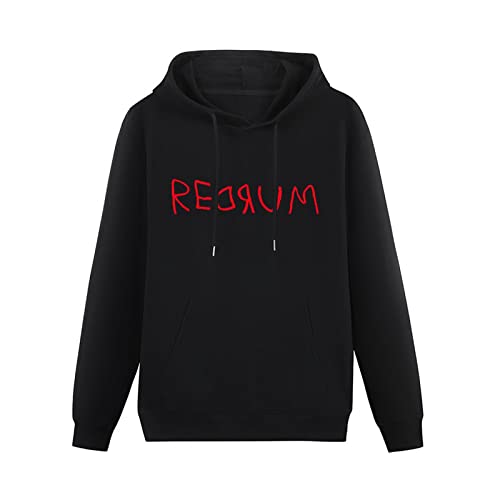 YUNDONG Stanley Kubrick Redrum The Shining Stephen King Overlook Hotel Scary Hoodies Long Sleeve Pullover Loose Hoody Sweatershirt von YUNDONG