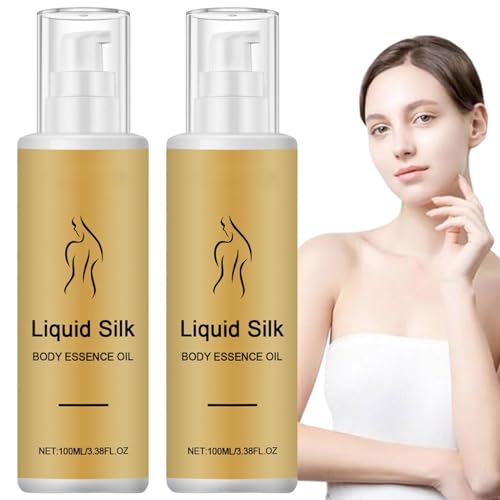 2 Stk SeidenköRper-EssenzöL,SeidenköRperöL-FlüSsigkeit Gegen Falten,100 Ml SeidenköRperöL,Reduzierung Feiner Linien,Straffende Extrakt-KöRperlotion,Straffendes KöRperöL füR Trockene Haut Bei Frauen 2 Stk SeidenköRper-EssenzöL,SeidenköRperöL-FlüSsigkeit Gegen Falten,100 Ml SeidenköRperöL,Reduzierung Feiner Linien,Straffende Extrakt-KöRperlotion,Straffendes KöRperöL füR Trockene Haut Bei Frauen von YUNFAN