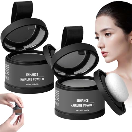 2 StüCk Waverlo Magic Root Cover Up,Haaransatz-Puder,Wasserfester Haaransatz-Puder,Haaransatz-Concealer,Langlebiger Haar Haarschatten-Puder,Haaransatz-Abdeckpuder füR Frauen (#7+#8) von YUNFAN