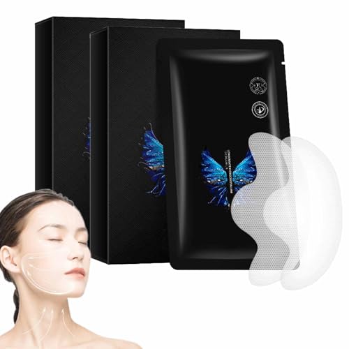 Joylandgo Faltenpflaster,Joylandgo Gesichtsfaltenmaske,Mikrokristalline Nasolabialfalten-Entfernungsmaske,Lifting-Aufkleber Zur Gesichtsfaltenentfernung (2box Stirn) von YUNFAN