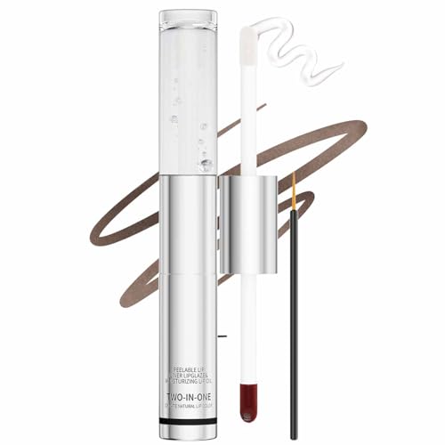 Peel Off Lip Liner Stain Set,2in 1 Matte Lip Tint Stain Peel Off Long Lasting,Non-stick Cup Lipstick,Highly Pigmented Tatto Lipstain,with Transparent Lips Oil,Waterproof,Smudge-Proof (05) von YUNFAN