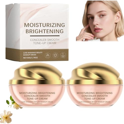 Moisturizing Brightening Tone-Up Cream-50g Luxe Radiance Concealer & Hydrating Foundation,Full Body Use to Cover Blemishes & Uneven Skin,Ideal for Lazy Makeup & All Skin TypesBullet Points (2PCS) Moisturizing Brightening Tone-Up Cream-50g Luxe Radiance Concealer & Hydrating Foundation,Full Body Use to Cover Blemishes & Uneven Skin,Ideal for Lazy Makeup & All Skin TypesBullet Points (2PCS) von YUNFAX