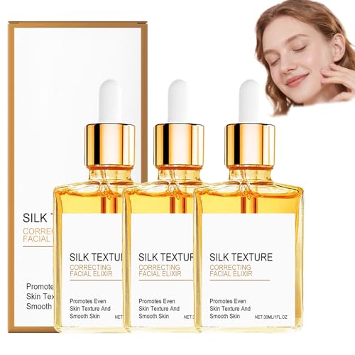 Silk Body Oil für Frauen, Bad- & Duschöl für glatte, hydratisierte Haut, leichtes, nicht fettendes feuchtendes Body Oil für tägliche Hautpflege mit Sheabutter, Kokosöl, Vitamin E, 30ml (3 STÜCKE) von YUNFAX