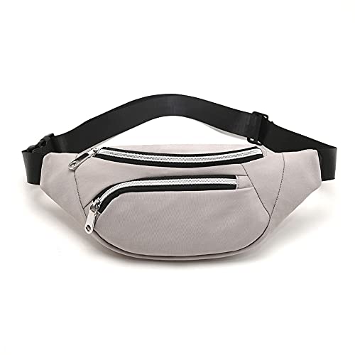 Gürteltasche für Damen und Herren – Bauchtasche für Workout, Reisen, Laufen. (13301) Hellgrau von YUNGHE