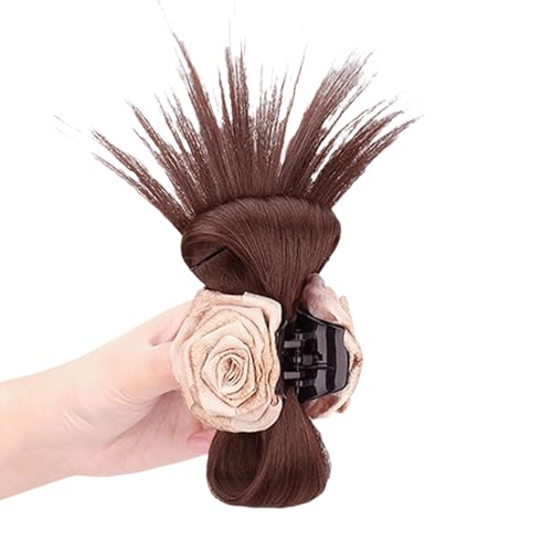 Rutschfeste Haarspange mit Rosenblüten, künstliche Haarklammer für Damen, chinesischer Stil, Dutt, Mode-Accessoires, Hochzeits-Haar-Accessoire von YUNGLOO