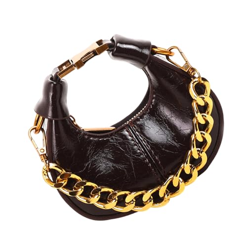 YUNGLOO Damen-Umhängetasche, Retro-Umhängetasche, Handtasche und Geldbörse, Halbmond, Herbst, Winter, Kuriertasche für tägliche Reisen, Herbst, Winter, Crossbody-Tasche für Damen, Handtasche, Retro von YUNGLOO