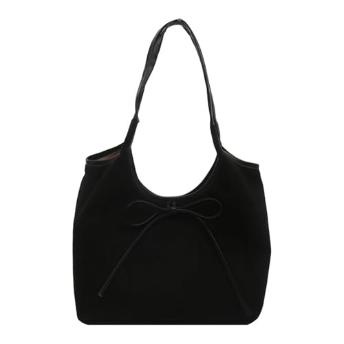 YUNGLOO Damentasche Schleifen Krawatte Achsel Top Griff Trendy Pendeln Mode Unterarm Große Kapazität Schulter Frauen Trendy Achsel Schleifen Krawatte Handtasche Geldbörse Große Kapazität Schulter von YUNGLOO