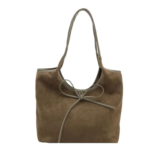 YUNGLOO Damentasche Schleifen Krawatte Achsel Top Griff Trendy Pendeln Mode Unterarm Große Kapazität Schulter Frauen Trendy Achsel Schleifen Krawatte Handtasche Geldbörse Große Kapazität Schulter von YUNGLOO