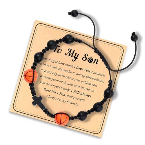 YUNGLOO Geflochtene schwarze Schnur, geflochtene Holzschnur, natürliche Perlen, sportlich inspirierter Schmuck, schwarz, gewebt, Herren-Sport, Einheitsgröße, Wie beschrieben von YUNGLOO