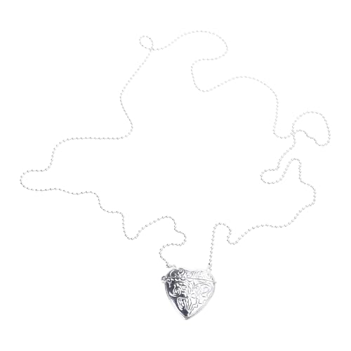 YUNGLOO Herz-Medaillon und Umhängetasche, gravierte Metall-Halskette, Foto-Anhänger, Halskette, geeignet für Erinnerung, modisches Accessoire für Damen YUNGLOO Herz-Medaillon und Umhängetasche, gravierte Metall-Halskette, Foto-Anhänger, Halskette, geeignet für Erinnerung, modisches Accessoire für Damen von YUNGLOO