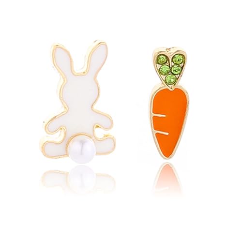 Ohrringe Ostern Damen Mädchen, Osterohrringe Exquisit Hasen Ohringe Niedlich Ohrstecker, Interessant Oster Ohrringe für Frauen Mädchen Schmuckgeschenke (A) von YUNHENTONG
