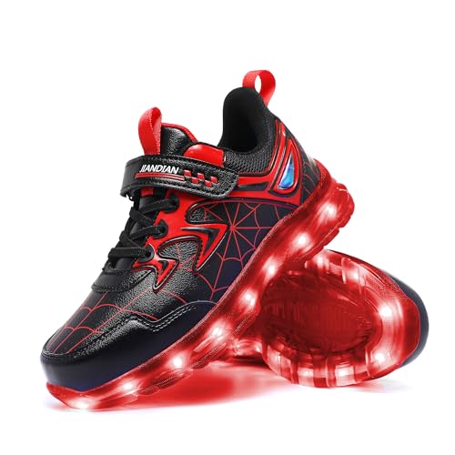 YUNICUS LED Light Up Schuhe USB Wiederaufladbare Blinkende Sneakers für Kleinkinder Kinder Jungen Mädchen von YUNICUS