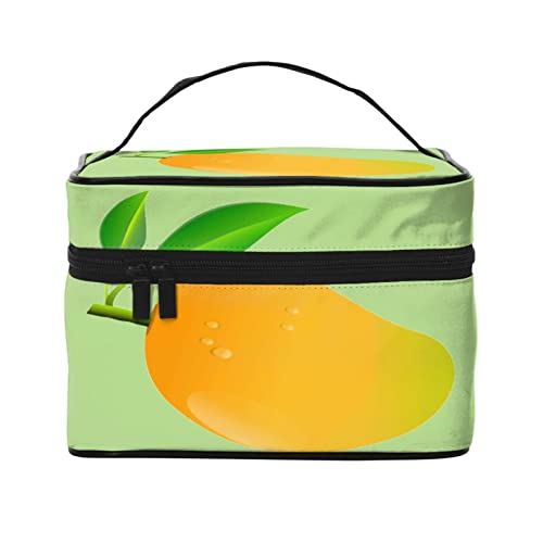 YUNKOU Mango Make-up-Tasche, tragbare Kosmetiktasche für Damen, große Kapazität, Reise-Make-up-Tasche, Organizer, Schwarz, Einheitsgröße, Schwarz , Einheitsgröße von YUNKOU